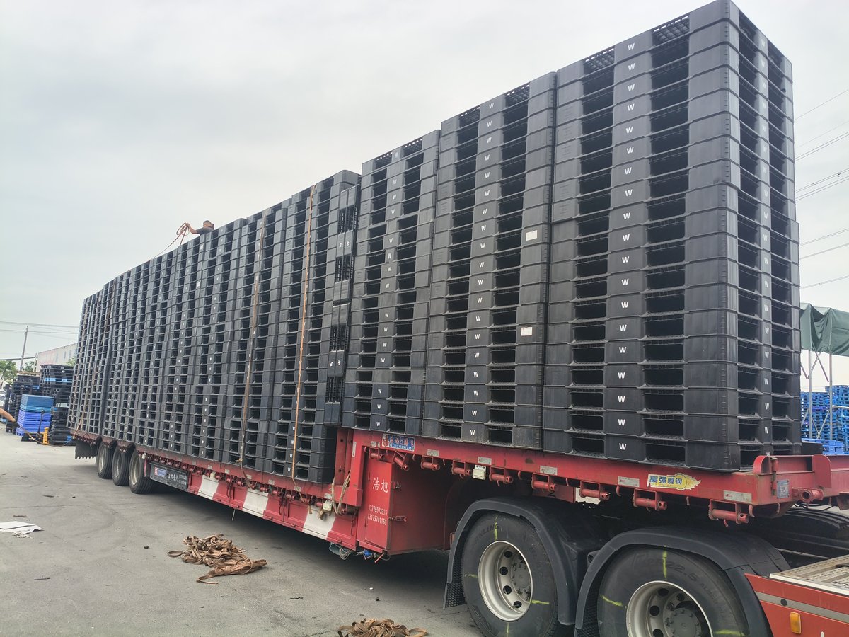 黑色塑料托盘整车装车